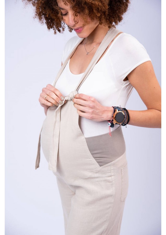 Σαλοπέτα εγκυμοσύνης λινή κάπρι